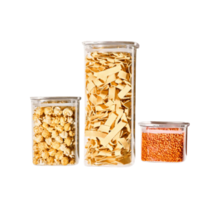 Kvadratna steklena posoda